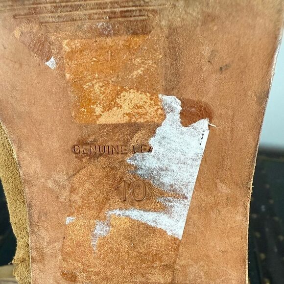 Madewell Women's Lonnie Suede Western Style Ankle Boots Tan Size 10 - Picture 3 of 4